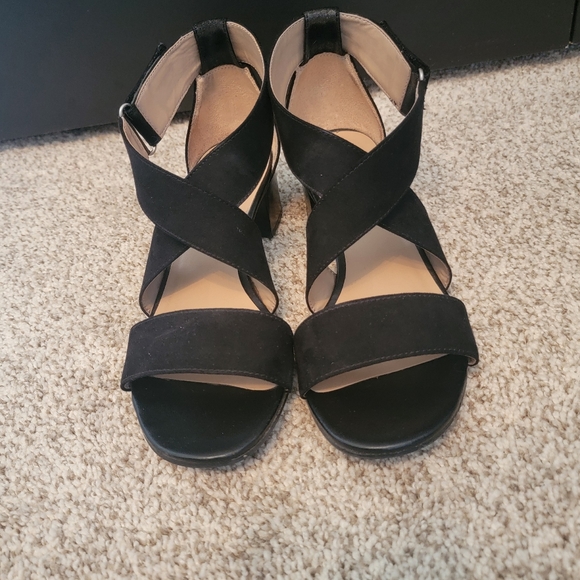 Naturalizer Black Suede Sandals - Picture 3 of 7
